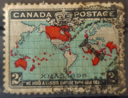 CANADA 1898 - Canceled - Sc# 86 - "We Hold A Vaster Empire Than Has Been Before" - 2c - Gebruikt