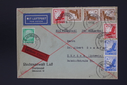 Deutsche Reich Eilboten Cover Dortmund -> ZURICH SCHWEIZ  6-11-1936 - Lettres & Documents