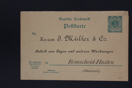 DEUTSCHE REICH POSTKARTE MULLER & CO 5 PF REICHPOST PRIVAT GANZSACHE  495F - Privat-Ganzsachen