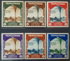 TRIPOLITANIA - MLH - Sc# 73-78 - 5c 10c 20c 50c 60c 1.25L - Tripolitaine