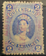 QUEENSLAND - Canceled - Sc# 74 - 2s - Used Stamps