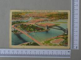 USA - HELL GATE BRIDGES -  NEW YORK -   2 SCANS    - (Nº30370) - Ponts & Tunnels