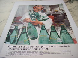 ANCIENNE PUBLICITE RIEN NE MANQUE PERRIER  1968 - Perrier