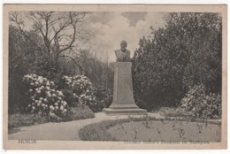 Husum - S/w Theodor Storm Denkmal Im Stadtpark - Husum