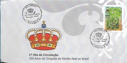 BRAZIL BRASIL 2008 200 YEARS OF BOTANIC GARDEN MUSEUM FLOWERS NATURE FLORA FDC - Unused Stamps
