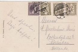 Luxembourg Carte Postale Pour La Hollande 1933 - Lettres & Documents