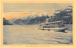 Vierwaldstättersee Mit Urirotstock - Boot -  Dampfschiff - Steamboat - Boat - Bateau à Vapeur -  Barca - Other & Unclassified