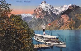 Urnersee Tellsplatte - Boot -  Dampfschiff - Steamboat - Boat -  Barca - Bateau à Vapeur - Autres & Non Classés