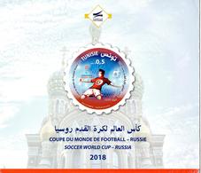 TUNISIA 2018 - RARE Folder (1v MNH + 1 FDC + Notice) - FIFA Football World Cup Russia 2018 Fußball Futbol 3 Scans - 2018 – Rusia
