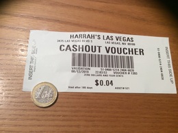 Ticket De Paiement "HARRAH’S (Casino) - CASHOUT VOUCHER" Las Vegas USA - Zonder Classificatie