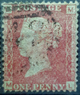 GREAT BRITAIN - Canceled Penny Red - Plate 110 - Sc# 33, SG# 43 - Queen Victoria 1p - Gebraucht