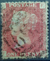 GREAT BRITAIN - Canceled Penny Red - Plate 120 - Sc# 33, SG# 43 - Queen Victoria 1p - Used Stamps