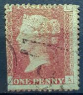 GREAT BRITAIN - Canceled Penny Red - Plate 127 - Sc# 33, SG# 43 - Queen Victoria 1p - Usados