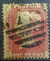 GREAT BRITAIN - Canceled Penny Red - Plate 144 - Sc# 33, SG# 43 - Queen Victoria 1p - Gebruikt
