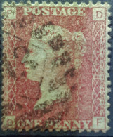 GREAT BRITAIN - Canceled Penny Red - Plate 148 - Sc# 33, SG# 43 - Queen Victoria 1p - Gebraucht