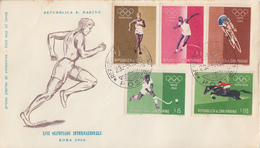 Enveloppe  FDC  1er  Jour   SAN  MARINO   Jeux  Olympiques   ROME   1960 - Sommer 1960: Rom