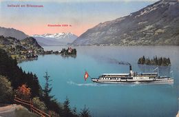 Iseltwald Am Brienzersee - Dampfschiff - Steamboat - Boat -  Barca -Bateau à Vapeur Unterwalder - Brienz