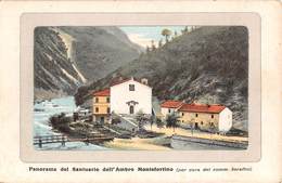 M08568 "PANORAMA DEL SANTUARIO DELL'AMBRO MONTEFORTINO"-CART. ORIG. NON SPED. - Fermo