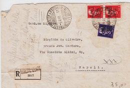 Trieste VG, Lettera Raccomandata Sassone 9 X 2 E 11 Viaggiata (0526605266) - Marcophilia
