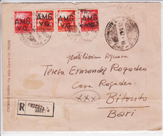 Trieste VG, Lettera Raccomandata Sassone  15 E 16 X 2 Viaggiata (0526705267) - Poststempel