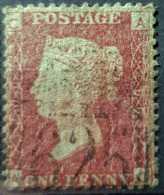 GREAT BRITAIN - Canceled Penny Red - Plate 200 - Sc# 33, SG# 43 - Queen Victoria 1p - Gebruikt