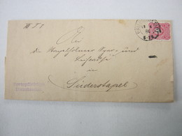 1886 , Friedrichstadt , Klarer Stempel Auf Brief Mit Inhalt - Schleswig-Holstein