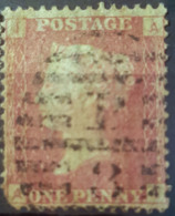 GREAT BRITAIN - Canceled Penny Red - Plate 121 - Sc# 33, SG# 43 - Queen Victoria 1p - Gebruikt