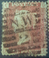 GREAT BRITAIN - Canceled Penny Red - Plate 121 - Sc# 33, SG# 43 - Queen Victoria 1p - Gebruikt