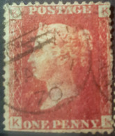 GREAT BRITAIN - Canceled Penny Red - Plate 121 - Sc# 33, SG# 43 - Queen Victoria 1p - Usados