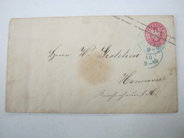 CELLE,   Klarer Blauer Stempel Auf Ganzsache Preussen - Postal  Stationery