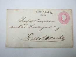 GERNSBACH,   Klarer   Stempel Auf  Ganzsache - Enteros Postales