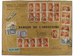 FRANCIA. Yv.262B. 1933. PARÍS A TONKIN (Indochina). 40 Cts., 3 Frs., 5 Fr., 10 Fr. Y Veintiún Sellos Del Muy Raro 20 Fr. - Other & Unclassified