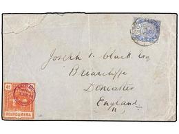 AFRICA DEL SUR. 1895. BRITISH INLAND MAIL. Cover Carried On The "Donald Currie" Line Of Steamers From Vatomandry, Madaga - Sonstige & Ohne Zuordnung