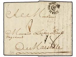 HAITI. 1763. LE CAP To MARSEILLE. Entire Letter With B/COLONIES (Bordeaux, First Year Of Use) Entry Mark. FINE And RARE. - Autres & Non Classés