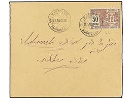 MARRUECOS: CORREO LOCAL. Yv.42a. 1898. MARRAKECH A MAZAGÁN. 50 Cts. Lila Y Negro, Dent. 11 1/2. - Other & Unclassified