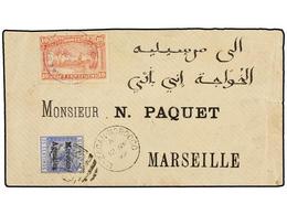 MARRUECOS: CORREO LOCAL. Yv.54. 1899. MARRAKECH A MARSELLA. Sobre Circulado Con Sello Del Correo Local De 10 Cts. Rosa H - Otros & Sin Clasificación