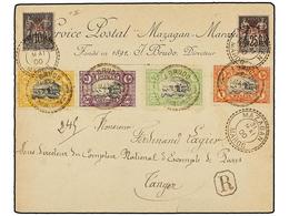 MARRUECOS: CORREO LOCAL. Yv.65, 66, 67, 68. 1900. MARRAKECH A TANGER. Sellos Locales De 25 Cts., 50 Cts., 75 Cts. Y 1 Pt - Autres & Non Classés