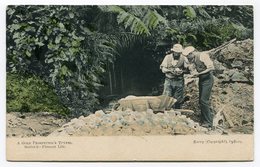 RC 13116 AUSTRALIA A GOLD PROSPECTOR'S TUNNEL PIONEER LIFE CIRCULATED CARD TO BELGIUM - Outback