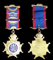 MEDAILLE FRANC MACON . RAOB COUNCIL . DELEGATE . - Profesionales/De Sociedad