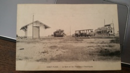 Canet-Plage - La Gare Et Les Tramways électriques - Canet Plage