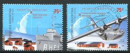 251 ARGENTINE 2002 - Yvert 2291/92 - Antarctique Base Avion Preoblitere - Neuf ** (MNH) Sans Charniere - Neufs
