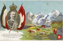 SUISSE(VACHE) KAISER WILHELM 2(CARTE GAUFREE) - Elm