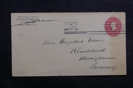 ETATS UNIS - Entier Postal De New York Pour L 'Allemagne En 1899 - L 40035 - ...-1900