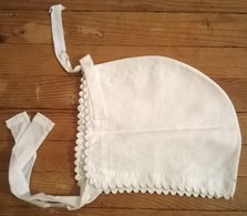 Bonnet De Nuit Ancien /q - Spitzen Und Stoffe