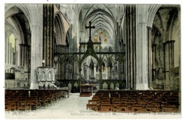 Ref 1323 - Early FGO F.G.O. Stuart Postcard - The Screen Salisbury Cathedral - Wiltshire - Salisbury