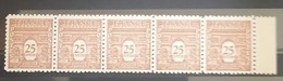 FRANCE N°622 Bande De 5 Arc De Triomphe De L'Etoile Neuf** MNH - 1944-45 Arc Of Triomphe