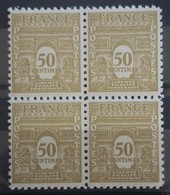 FRANCE N°623 Bloc De 4 Arc De Triomphe De L'Etoile Neuf** MNH - 1944-45 Triomfboog