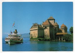 Suisse -- VEYTAUX -- Le Chateau De Chillon  (bateau Sur Le Lac Léman) - Veytaux