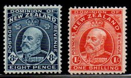 S173.-. NEW ZEALAND - 1909-1912 - SC#: 138, 139 - MNG - EDWARD VII - Nuevos