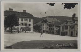 Couvet - Place Des Halles - Animee - Hotel Central - Phototypie - Couvet